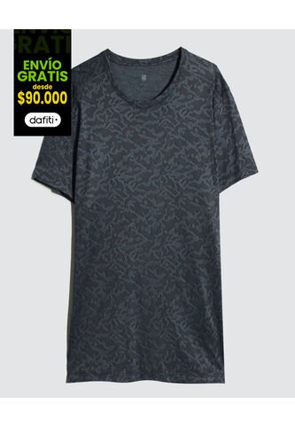 Camiseta Para Hombre Manga Corta Color Azul  Marca Ostu #60091350 Ostu