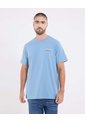 Camiseta  Para Hombre Manga Corta Cuello Redondo Color Azul Marca Ostu #60091844 de Ostu