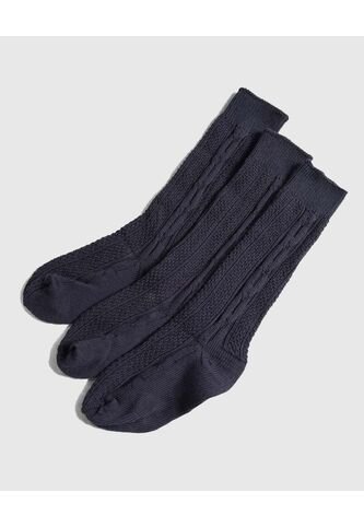 Medias Infantil Niña Caña Larga Color Negro Marca Ostu #90980133 Ostu