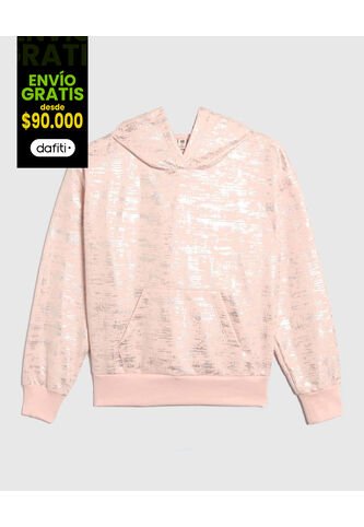 Buzo Para Niña Hoodie Color Rosa Marca Ostu #90060123 Ostu