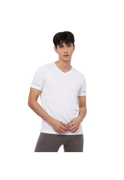 Camiseta Para Hombre Manga Corta Color Blanco Marca Ostu #60090460