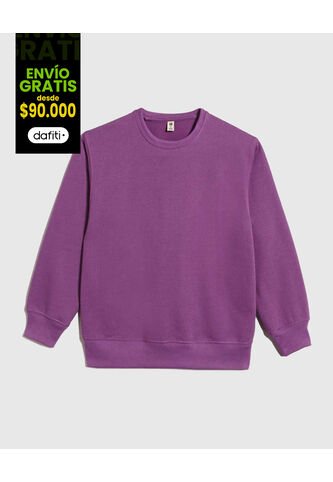Buzo Para Niña Cuello Redondo Color Morado Marca Ostu #90060119 Ostu