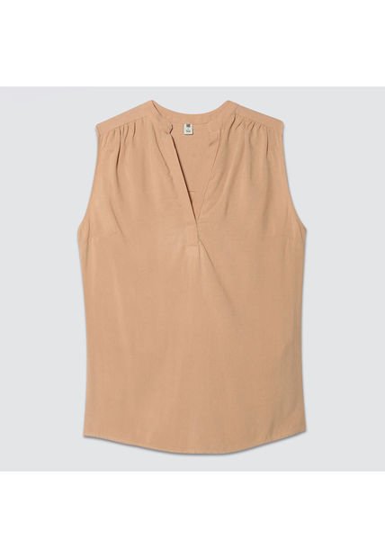 Blusa Para Mujer Manga Sisa Color Café  Marca Ostu #40120888