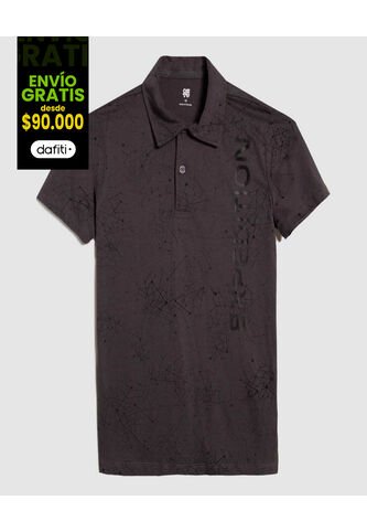 Polo Para Niño Manga Corta Color Negro Marca Ostu #80110096 Ostu