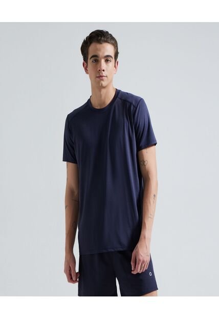 Camiseta Para Hombre Manga Corta Color Azul  Marca Ostu #60090984