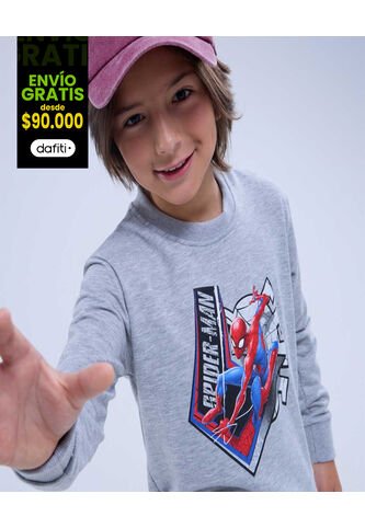 Buzo Estampado De Spider-Man  De Infantil Niño #80060151 Ostu