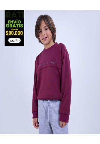 Buzo Para Niño Cuello Redondo Color Uva Marca Ostu #80060146 Ostu