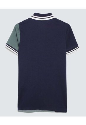 Polo Para Niño Manga Corta Color Verde  Marca Ostu #80110084