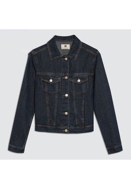 Chaqueta Para Mujer Trucker Color Azul  Marca Ostu #40080194