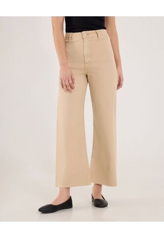 Jean Para Mujer Culotte Color Beige Marca Ostu #40160490 Ostu