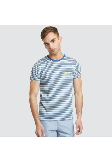 Camiseta Para Hombre Manga Corta Color Blanco Marca Ostu #60090761