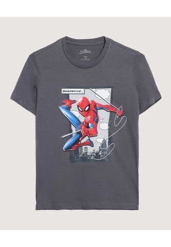 Camiseta  Infantil Niño Manga Corta Cuello Redondo Color Gris Marca Ostu #80090328 Ostu