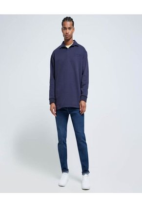 Buzo Para Hombre Cuello Camisero Color Azul  Marca Ostu #60060369