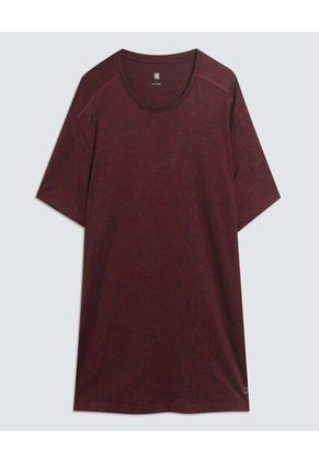Camiseta Para Hombre Manga Corta Color Vino Marca Ostu #60091347