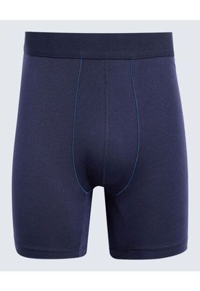 Boxer Para Hombre Filete Medio Algodón Color Azul  Marca Ostu #60000483