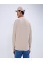 Saco Para Hombre Cuello Redondo Color Beige Marca Ostu #60330046 de Ostu
