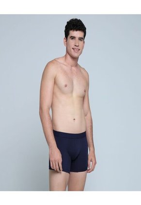 Boxer Para Hombre Filete Corto Algodón Color Azul  Marca Ostu #60000411