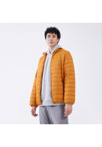 Chaqueta Para Hombre Acolchada Color Mostaza Marca Ostu #60080108 Ostu