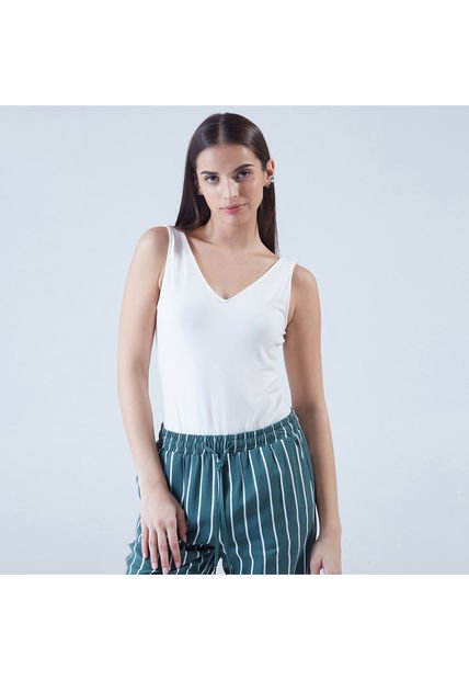 Body Para Mujer Manga Sisa Color Blanco Marca Ostu #40200079