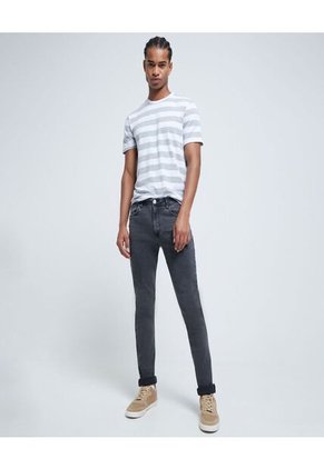 Jean Para Hombre Skinny Color Negro Marca Ostu #60160307