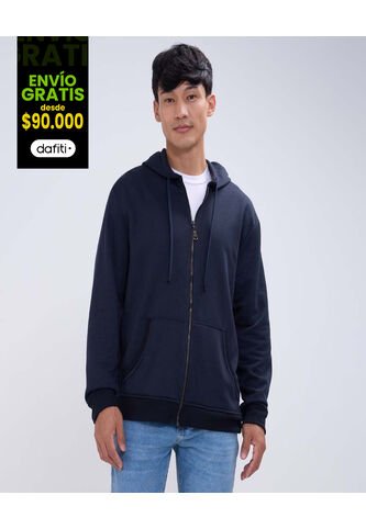 Buzo Para Hombre Zipper Color Azul  Marca Ostu #60060439 Ostu