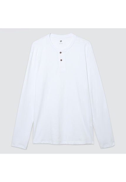 Camiseta Para Hombre Manga Larga Color Blanco Marca Ostu #60091098