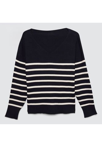 Saco Para Mujer Cuello V Color Negro Marca Ostu #40330078 Ostu