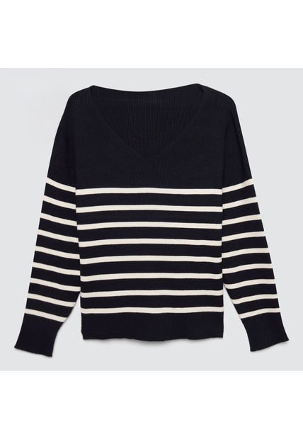 Saco Para Mujer Cuello V Color Negro Marca Ostu #40330078