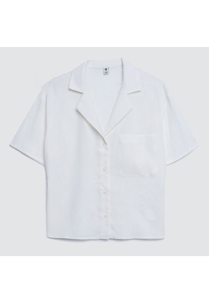 Camisa Para Mujer Manga Corta Color Blanco Marca Ostu #40010164