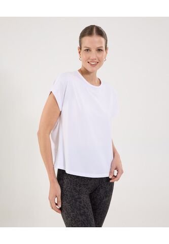 Camiseta Para Mujer Manga Corta Cuello Redondo Color Blanco Marca Ostu #40092453 Ostu