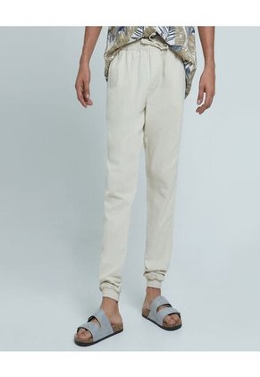Pantalon Para Hombre Jogger Color Beige Marca Ostu #60070296