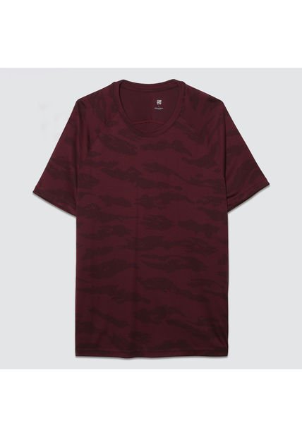 Camiseta Para Hombre Manga Corta Color Vino Marca Ostu #60091073