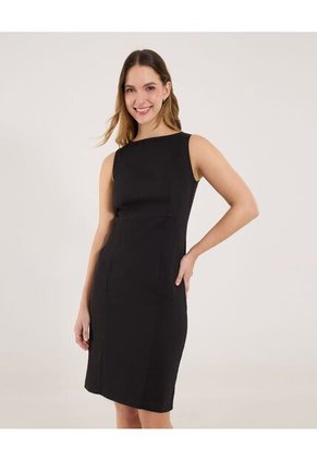 Vestido Para Mujer M/Sisa Medio Color Negro Marca Ostu #40170331