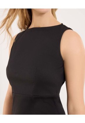Vestido Para Mujer M/Sisa Medio Color Negro Marca Ostu #40170331