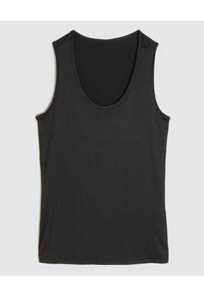 Top Para Mujer Cuello Redondo Color Negro Marca Ostu #40220243