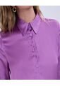 Camisa Para Mujer Manga Larga Color Morado Marca Ostu #40010223 de Ostu