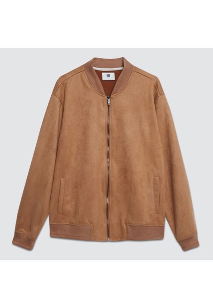 Chaqueta Para Hombre Bomber Color Camel Marca Ostu #60080116
