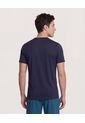 Camiseta  Para Hombre Manga Corta Cuello Redondo Color Azul Marca Ostu #60091855 de Ostu