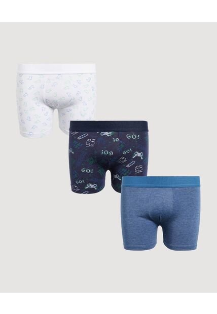 Pantaloncillo Infantil Niño Boxer Filete Medio Color Negro Marca Ostu #80000090