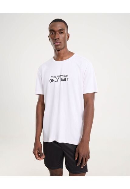 Camiseta Para Hombre Manga Corta Cuello Redondo Color Marfil Marca Ostu #60091721