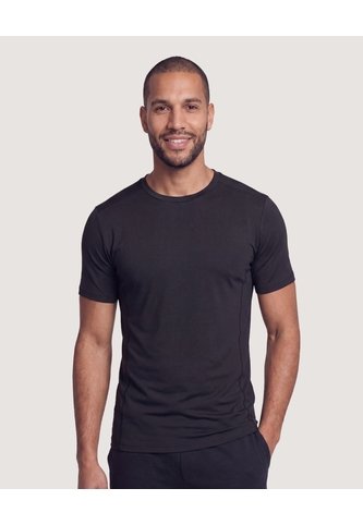 Camiseta Fitted Active  Para Hombre Negro Ostu Ostu