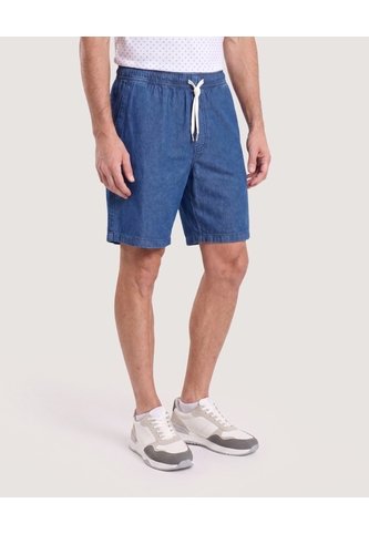 Bermuda Jogger Denim Ligera  Para Hombre Azul Ostu Ostu