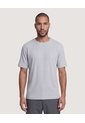 Camiseta Regular Texturizada  Para Hombre Gris Ostu de Ostu