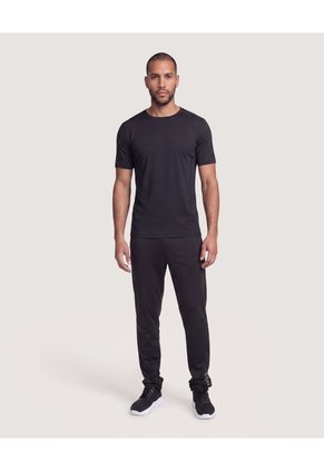 Camiseta Fitted Active  Para Hombre Negro Ostu