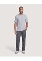 Camiseta Regular Texturizada  Para Hombre Gris Ostu de Ostu