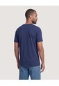 Camiseta Basica Con Screen  Para Hombre Azul Ostu de Ostu