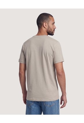 Camiseta Basica Con Screen  Para Hombre Verde Ostu