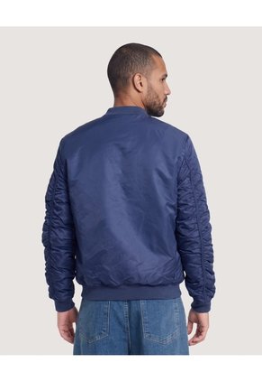 Chaqueta Bomber Para Hombre Azul Ostu
