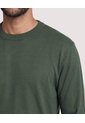 Saco Tejido Cuello Redondo  Para Hombre Verde Ostu de Ostu