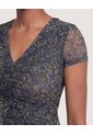 Pantalón Wide Leg Sastre  Para Mujer Azul Ostu de Ostu